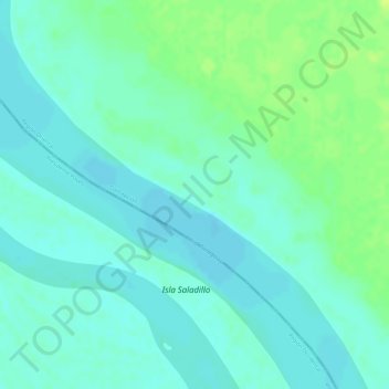 Mapa topográfico Paso Saladillo, altitud, relieve