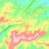 Mapa topográfico Los Encuentros, altitud, relieve