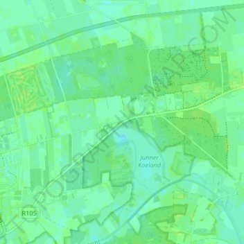 Mapa topográfico Hoogengraven, altitud, relieve