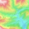 Mapa topográfico Rubi, altitud, relieve