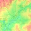 Mapa topográfico Bel Air, altitud, relieve