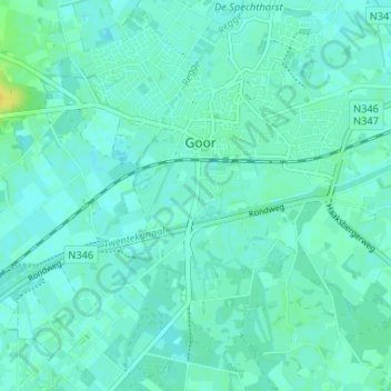 Mapa topográfico Kevelhammerhoek, altitud, relieve