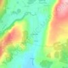 Mapa topográfico Cabeça Veada, altitud, relieve