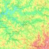 Mapa topográfico Paulínia, altitud, relieve