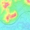 Mapa topográfico Cerro de la Cruz, altitud, relieve