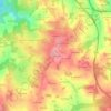 Mapa topográfico La Pradelle, altitud, relieve