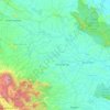 Mapa topográfico Tanah Sepenggal Lintas, altitud, relieve
