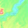 Mapa topográfico Alahan Nan Tigo, altitud, relieve
