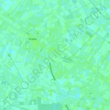 Mapa topográfico Meuhoek, altitud, relieve
