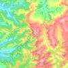 Mapa topográfico Chiusure, altitud, relieve