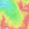 Mapa topográfico Albion Basin, altitud, relieve