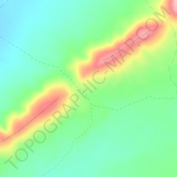 Mapa topográfico Black Gap, altitud, relieve