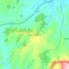 Mapa topográfico Pen-y-clawdd, altitud, relieve