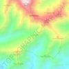 Mapa topográfico Cocorote, altitud, relieve