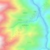 Mapa topográfico Nawin Puquio, altitud, relieve
