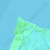 Mapa topográfico Sheerness Docks, altitud, relieve