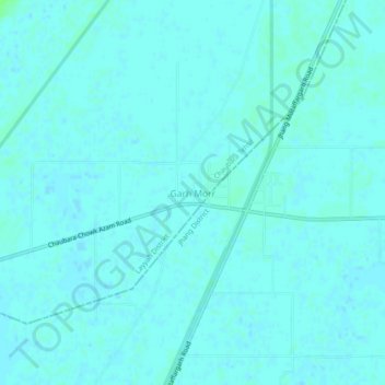 Mapa topográfico Garh Morr, altitud, relieve