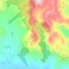 Mapa topográfico Cerro de los Cabríos, altitud, relieve