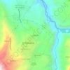 Mapa topográfico La Quinta, altitud, relieve