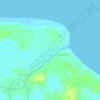Mapa topográfico Concong Luar, altitud, relieve