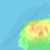 Mapa topográfico Burntcoat Head, altitud, relieve