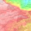 Mapa topográfico Curug Sewu, altitud, relieve