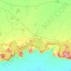 Mapa topográfico กาบเชิง, altitud, relieve