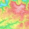 Mapa topográfico Krähwinkel, altitud, relieve