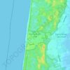 Mapa topográfico Egmond aan Zee, altitud, relieve