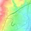 Mapa topográfico Girian Permai, altitud, relieve