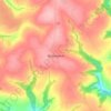Mapa topográfico Blaenwaun, altitud, relieve
