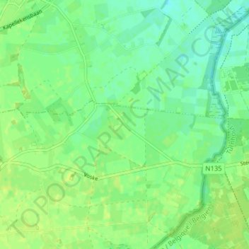 Mapa topográfico Klein-Bedaf, altitud, relieve