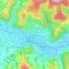 Mapa topográfico Eshiels, altitud, relieve