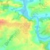 Mapa topográfico La Métairie des Landes, altitud, relieve