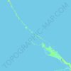 Mapa topográfico Normans Pond Cay, altitud, relieve