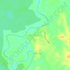 Mapa topográfico Muara Pantun, altitud, relieve