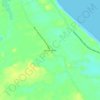 Mapa topográfico Areias Alvas, altitud, relieve