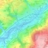 Mapa topográfico La Petite Palud, altitud, relieve