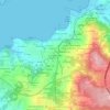 Mapa topográfico O Chao da Aldea, altitud, relieve