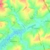 Mapa topográfico Les Eaux Vives, altitud, relieve