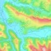 Mapa topográfico Les Planes, altitud, relieve