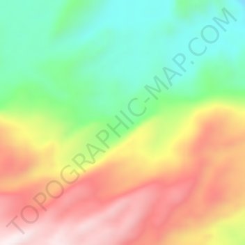 Mapa topográfico Buruway, altitud, relieve