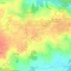 Mapa topográfico Couabot, altitud, relieve