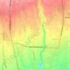 Mapa topográfico Kemenuh, altitud, relieve