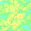Mapa topográfico Beazley, altitud, relieve