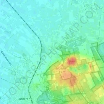 Mapa topográfico Meulunteren, altitud, relieve