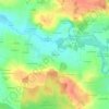 Mapa topográfico La Brosse, altitud, relieve