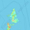 Mapa topográfico Siargao Islands, altitud, relieve