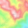 Mapa topográfico Bulu Batubellang, altitud, relieve