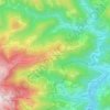 Mapa topográfico La Grangette, altitud, relieve